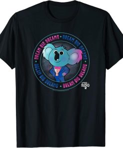 2 Buster Moon Dream Big Dreams Circle Badge T-Shirt