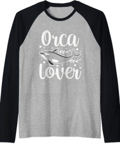 Orca Lover Protect Whale Orcas Sea Raglan Baseball Tee